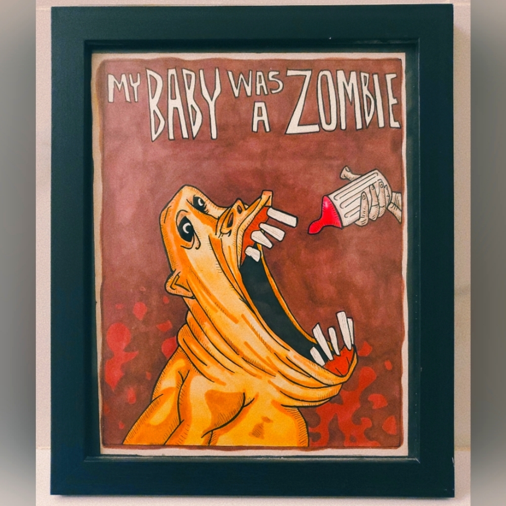 Baby zombies poster for wall decorations
